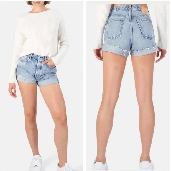 MOUSSY VINTAGE Upland Cut Off Denim Shorts SIZE 23 NWT - Picture 2 of 13